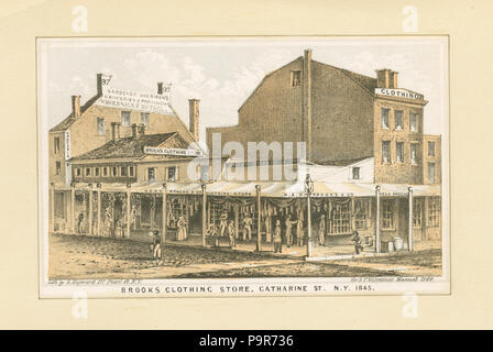 252 Brooks negozio di abbigliamento, Catharine San N.Y. 1845 (NYPL b13476048-423249) Foto Stock