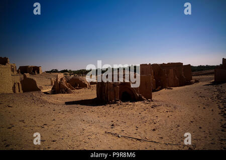 Antico Cimitero Cristiano El Bagawat a Kharga oasis, Egitto Foto Stock