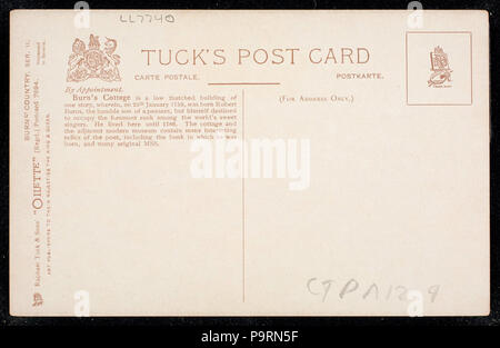 259 Burns' paese, Burns' Cottage AYR (BNI 443809) Foto Stock