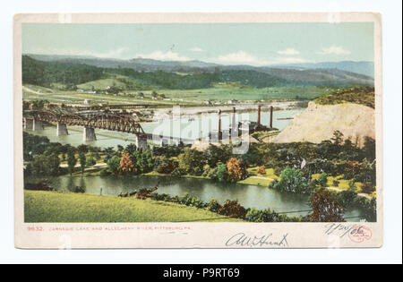 282 Carnegie lago e fiume Allegheny, Pittsburgh, PA (NYPL b12647398-68414) Foto Stock