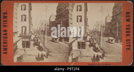 249 Broadway sopra 26th street, da Robert N. Dennis raccolta di vista stereoscopica 2 Foto Stock