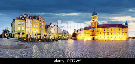 Panorama di Varsavia città vecchia, Polonia Foto Stock
