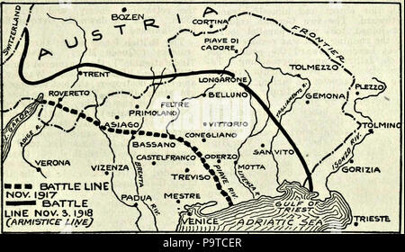 335 Collier's 1921 Guerra Mondiale - Scontri in Italia Foto Stock