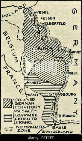 335 Collier's 1921 Guerra Mondiale - Germania occupata Foto Stock