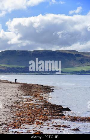 Spiaggia a Girvan. Ayrshire, in Scozia Foto Stock