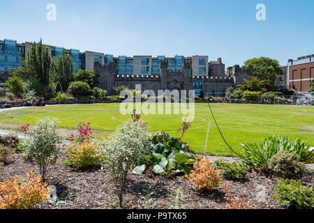 Dublino, Lug 3: vista esterna del Castello di Dublino il Lug 3, 2018 a Dublino, Irlanda Foto Stock