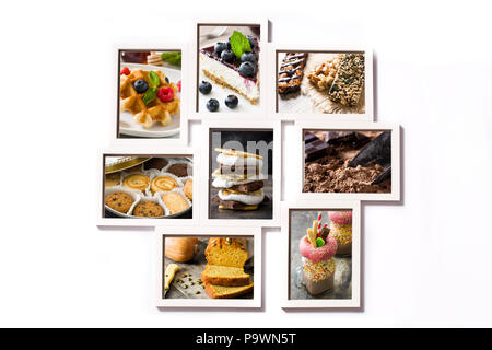Telaio mockup sulla parete color turchese. Copyspace. Foto Stock