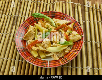 Szechuan pollo Mala , Cina cibo Sichuan , Chongqing pollo con peperoncino piccante Foto Stock