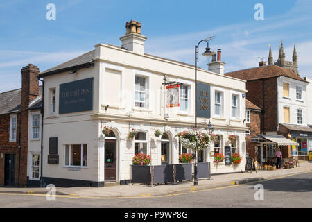 Il vitigno inn pub e ristorante, tenterden, kent, Regno Unito Foto Stock