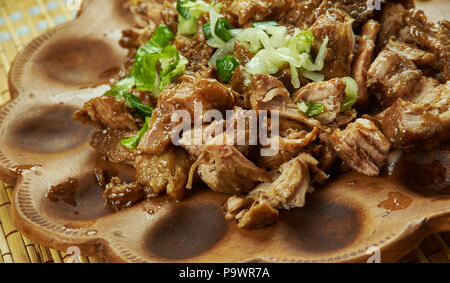 Carnitas messicano - slow cooker tirato Maiale Carnitas Foto Stock