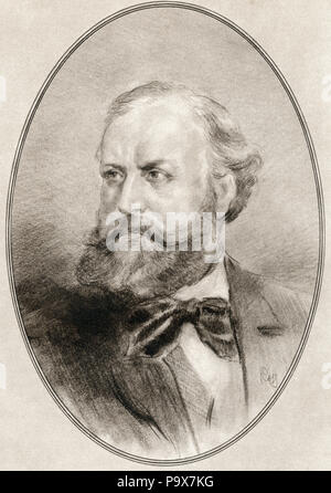 Charles-François Gounod, 1818 - 1893. Il compositore francese. Illustrazione da Gordon Ross, artista americano e illustrator (1873-1946), dal vivere le biografie di grandi compositori. Foto Stock