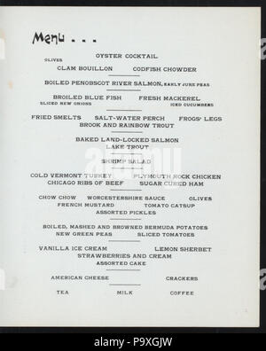 611 Ottava annuale cena (detenute da) I pozzetti pesci di fiume e club di gioco (a) "HALE'S TAVERN,pozzetti fiume,VT" (taverna;) (NYPL ADE-274154-4000010216) Foto Stock