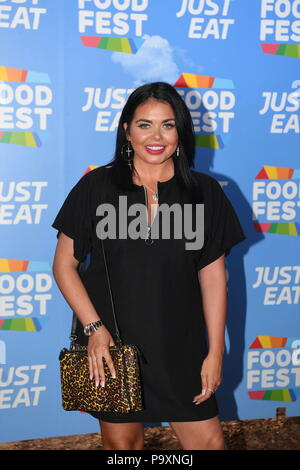 Scarlett Moffatt assiste il solo mangiare cibo Fest VIP lanciare la notte a ultimi giorni di Shoreditch, Londra. Foto di associazione. Picture Data: giovedì 19 luglio, 2018. Foto di credito dovrebbe leggere: Victoria Jones/filo PA Foto Stock