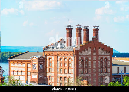 Vista della birreria Zhigulevsky in Samara Foto Stock