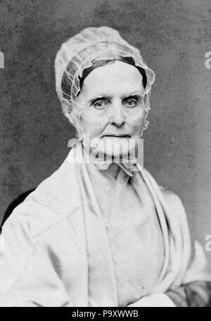 LUCRETIA MOTT (1793-1880) American Quaker, verità e riformatore sociale Foto Stock