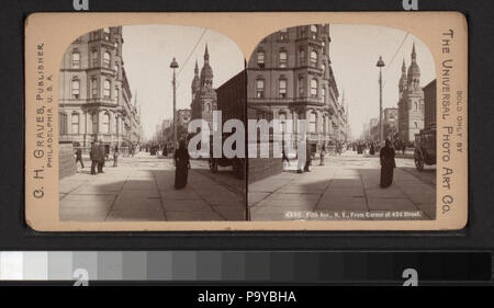 646 Fifth Avenue, New York, dall'angolo tra la 42nd Street (NYPL B16081757-G91F185 023F) Foto Stock