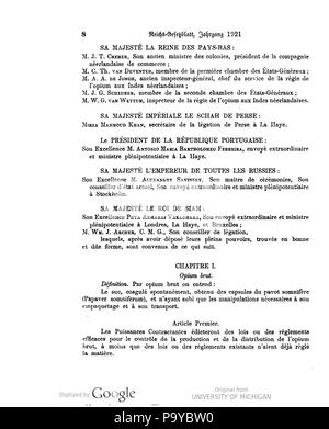 511 Deutsches Reichsgesetzblatt 1921 001 0008 Foto Stock