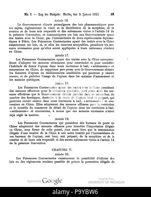 511 Deutsches Reichsgesetzblatt 1921 001 0013 Foto Stock