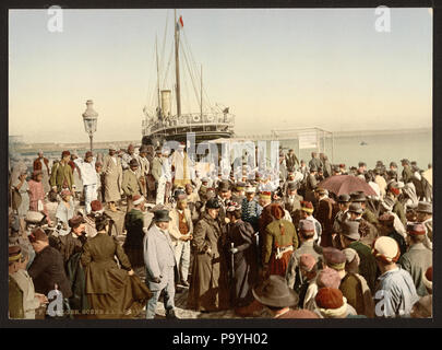 580 lo sbarco di una nave ad Algeri, Algeria-LCCN2001697827 Foto Stock