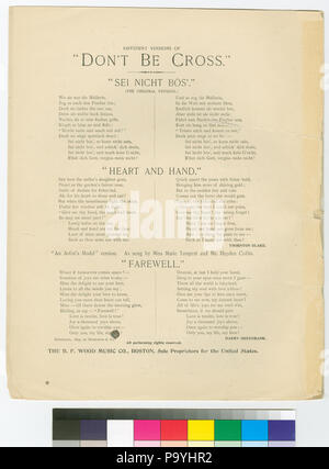 584 Non essere trasversale (- Sei nicht bös) (NYPL ADE-454134-1701990) Foto Stock