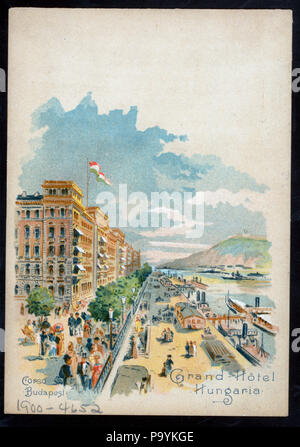 540 LA CENA (detenute da) GRAND HOTEL (a) "BUDAPEST, UNGHERIA" (HOTEL;) (NYPL ADE-274850-4000011202) Foto Stock