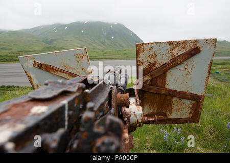 Monumento di guerra, Isola di attu, isole Aleutian, Alaska Foto Stock