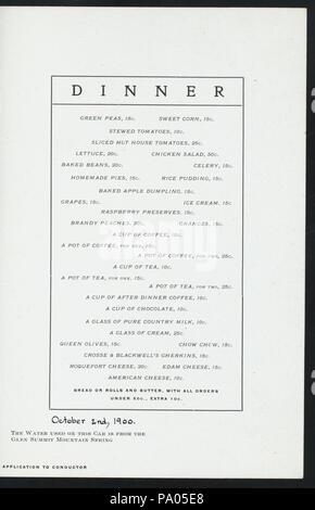 548 LA CENA (detenute da) Lehigh Valley RAILROAD (a) Diamante Nero Express (carrozza ristorante;) (NYPL ADE-274775-4000011118) Foto Stock