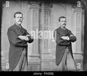 . Inglese: Ned Hanlan, rematore. 1 negativi : vetro, collodio umido. Tra il 1865 e il 1880 608 Edward Hanlan rematore (II) Foto Stock