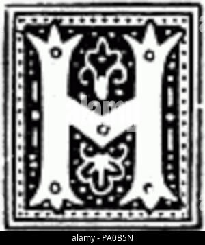 639 Fancy lettera H immagine Foto Stock