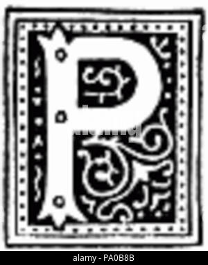 639 Fancy Lettera P immagine Foto Stock