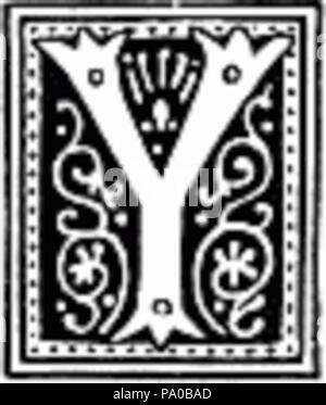 639 Fancy lettera Y Immagine Foto Stock