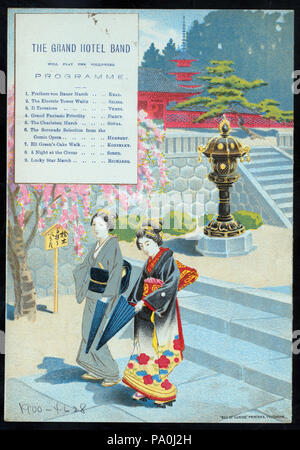 540 LA CENA (detenute da) GRAND HOTEL (a) "YOKOHAMA, Giappone" (HOTEL;) (NYPL ADE-274832-4000011181) Foto Stock