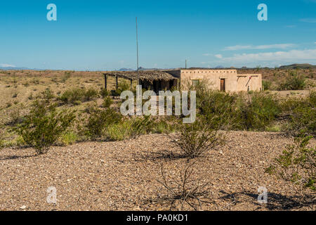 Castolon storico quartiere del Parco nazionale di Big Bend in Texas Foto Stock