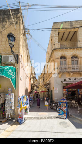La città di Rabat in Isola di Gozo - Malta Foto Stock