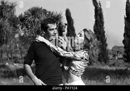 221 Roger Vadim e Jane Fonda (Roma, 1967) Foto Stock