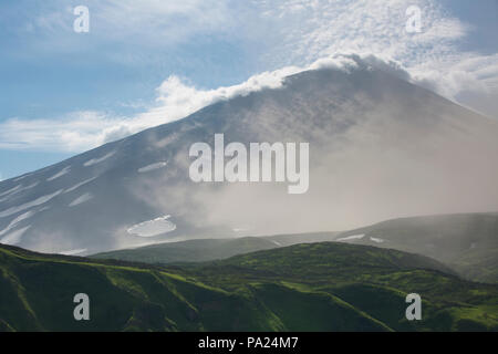 Atlasov Island, isole Curili Foto Stock