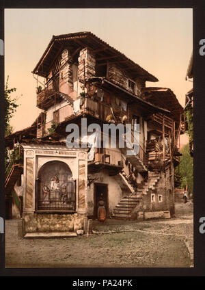 189 Baveno, Casa Morandi, Lago Maggiore, Italia-LCCN2001700883 Foto Stock