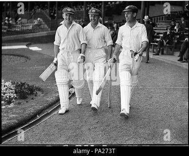 261 SLNSW 35889 Prova NSWEngland 24 Novembre 1936 Foto Stock