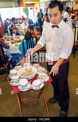 Orlando Florida,Chinatown,Lam's Garden Chinese,ristorante ristoranti ristorazione caffè bistrot,dim sum,etnico,ristorante,zuppa di tureen,asiatico Foto Stock