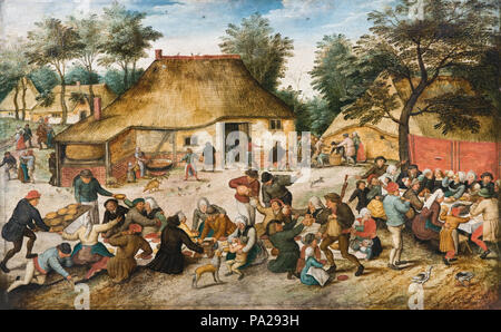 Inv.nr: Gr.XXXII:B.107. 180 Målning. Pieter Brueghel, Bondbröllop - Hallwylska museet - 86695 Foto Stock