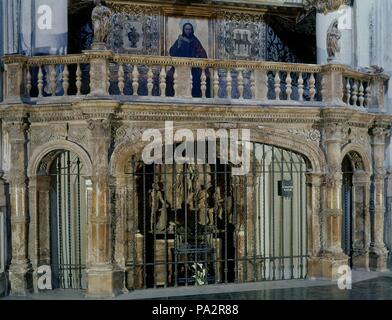 Altare DE ALABASTRO (RESURRECCION). Autore: Damià Forment (1480-1540). Posizione: CATEDRAL-interno, VALENCIA, Spagna. Foto Stock