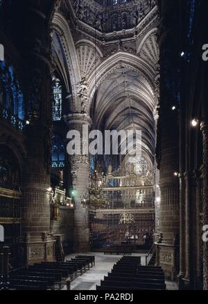 Navata DEL CRUCERO DE LA CATEDRAL DE BURGOS - SIGLO XV. Autore: Juan de Colonia (c. 1410-1481). Posizione: CATEDRAL-interno, BURGOS, Spagna. Foto Stock