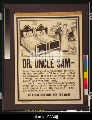 588 Dr lo zio Sam - è ora responsabile dei nostri problemi industriali LCCN00653175 Foto Stock