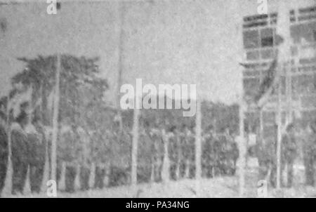 83 Cerimonia della bandiera Nasional 21 Apr 1961 p1 Foto Stock