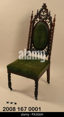 721 Gothic Revival Sedia laterale Foto Stock
