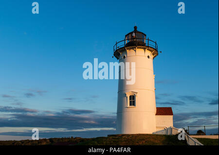 Punto Nobska Luce, Woods Hole, Cape Cod, Massachusetts, STATI UNITI D'AMERICA. Foto Stock