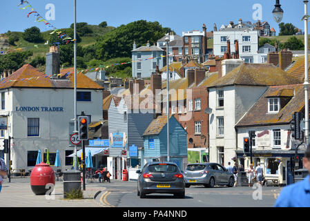 Hastings Old Town, East Sussex Regno Unito Foto Stock