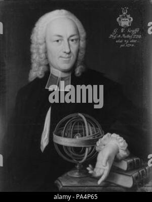 . Deutsch: Ölgemälde in der Tübinger Professorengalerie . Data sconosciuta 703 Georg Wolfgang Krafft 1701-1754 Foto Stock