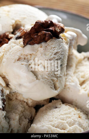 In casa i fiocchi d'avena e noce gelato. vintage Foto Stock