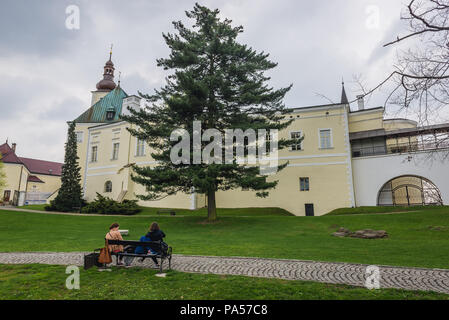 Castello in città Frydek-Mistek nella Regione di Moravia-Slesia Ci della Repubblica ceca Foto Stock